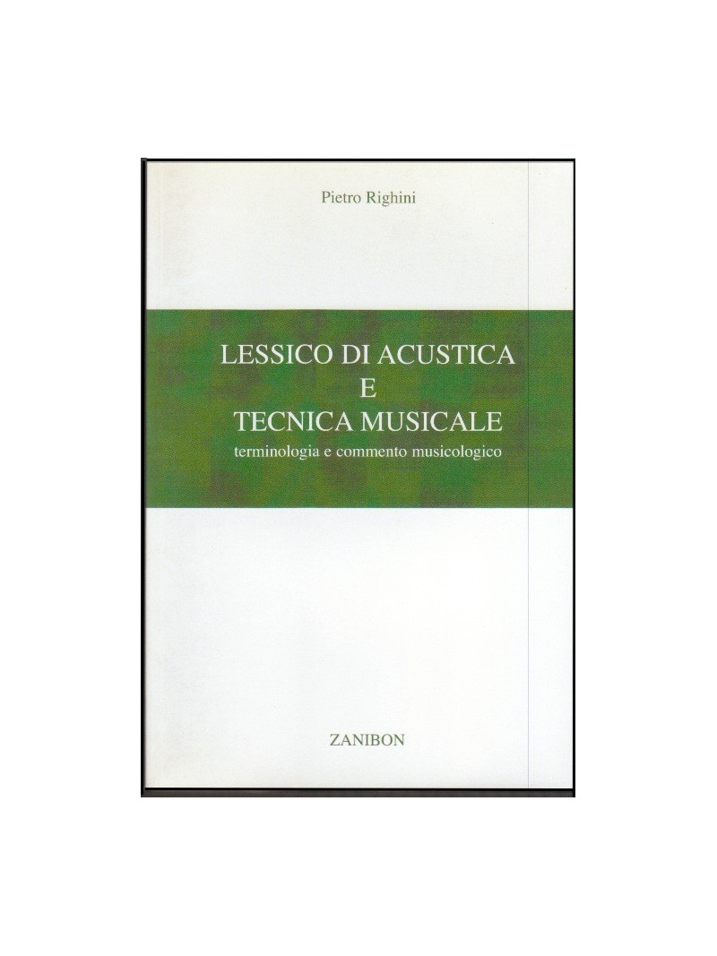 Lessico di acustica e tecnica musicale