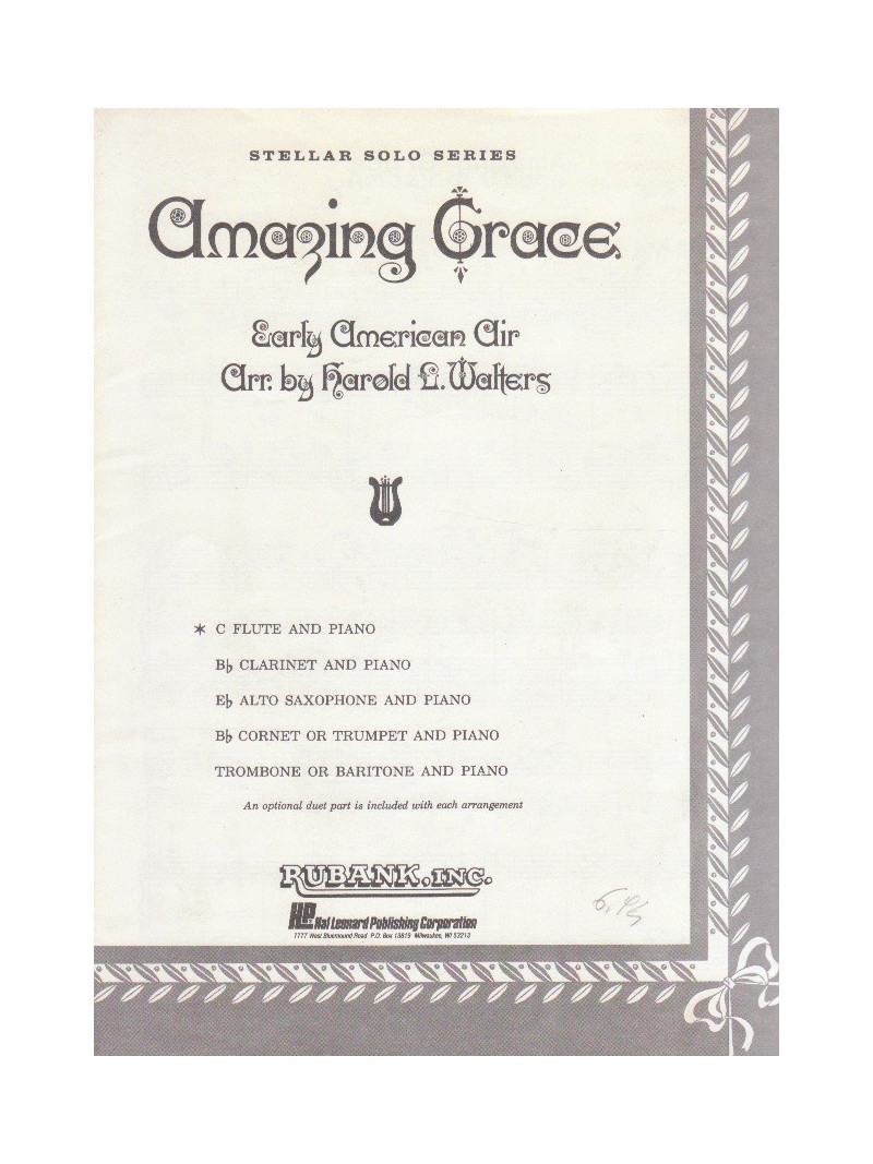 Amazing Grace - C flute & piano