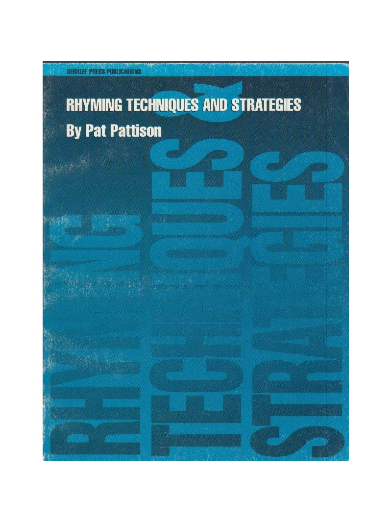Rhyming Techniques and Strategies