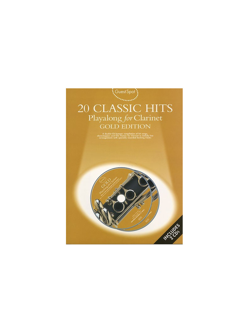 20 Classic Hits Playalong For Clarinet - Gold Edition (book/2 CD)