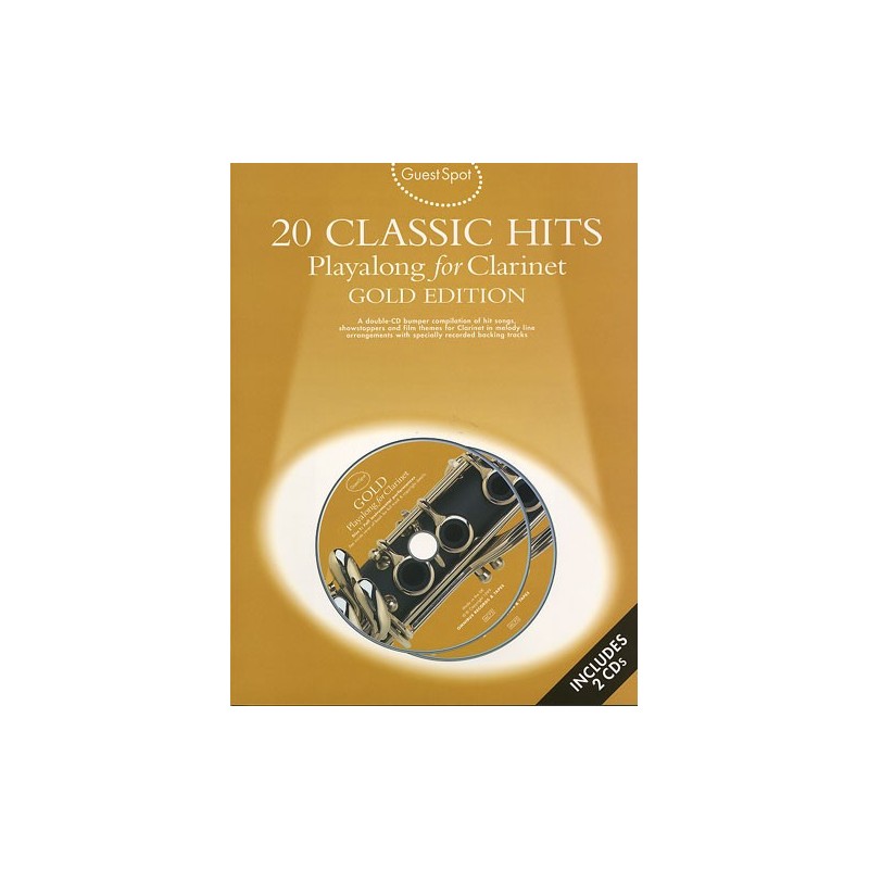 20 Classic Hits Playalong For Clarinet - Gold Edition (book/2 CD)