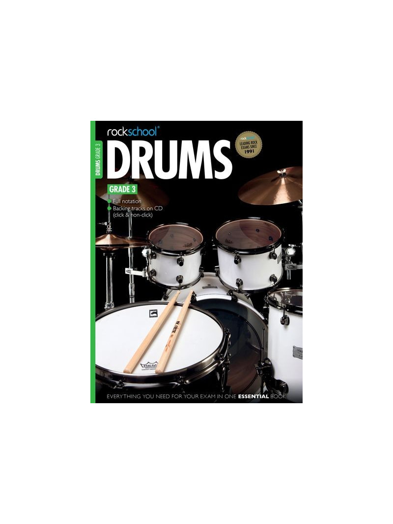 Rockschool Drums: Grade 3 - 2012-2018 (Book/CD)