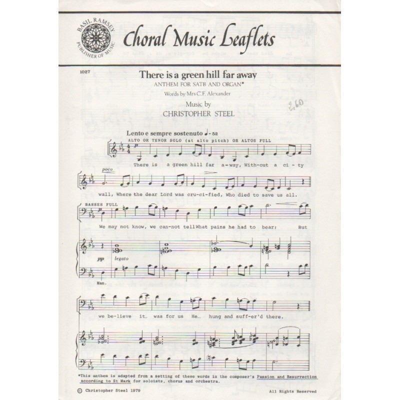 There Is A Green Hill Far Away