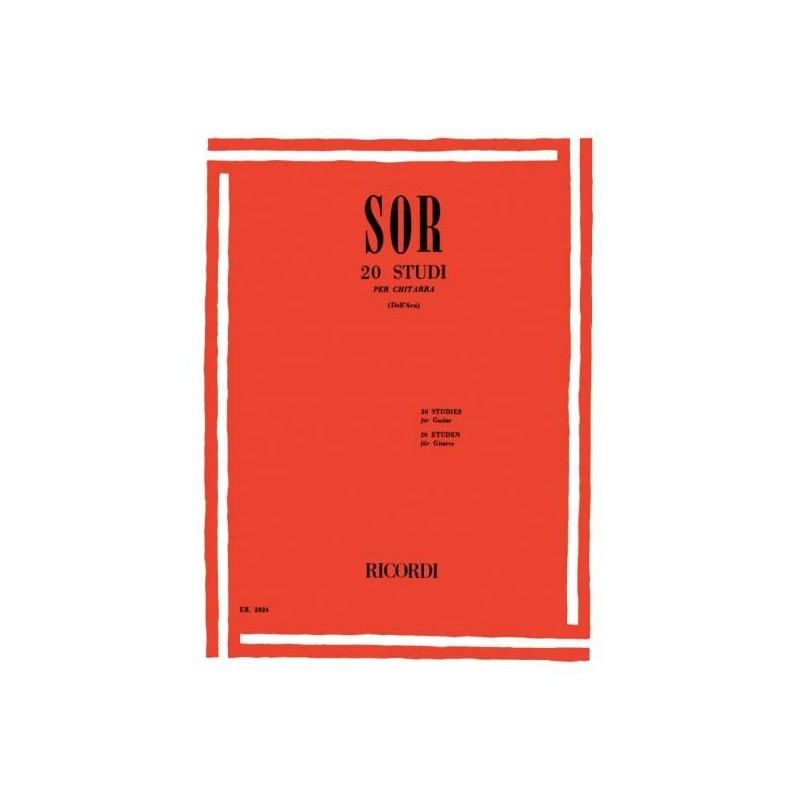 Sor - 20 Studi per chitarra