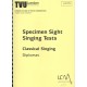 Specimen Sight-Singing Tests, Classical Singing - Diplomas