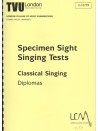 Specimen Sight-Singing Tests, Classical Singing - Diplomas