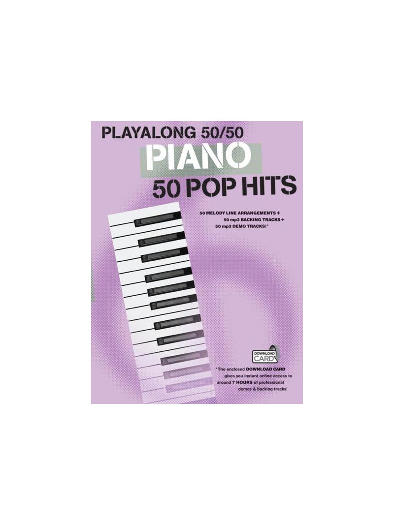 Playalong 50/50 Piano Pop Hits (book/Download Card)
