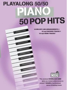 Playalong 50/50 Piano Pop Hits (book/Download Card)