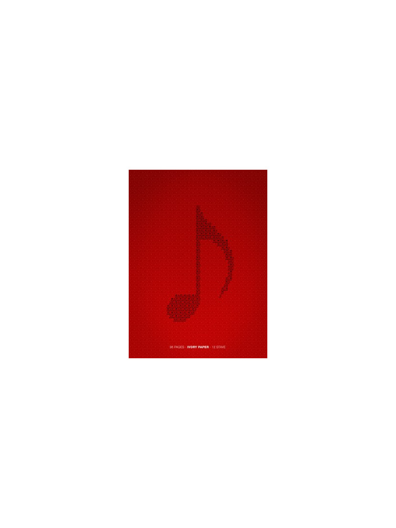 Quaderno di musica con spirali