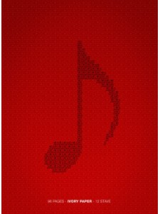 Quaderno di musica con spirali