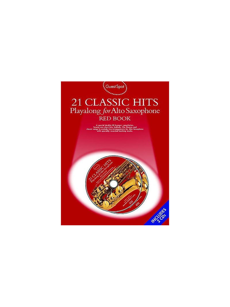 Guest Spot: 21 Classic Hits Playalong For Alto Sax - Red Book (book/2 CD)