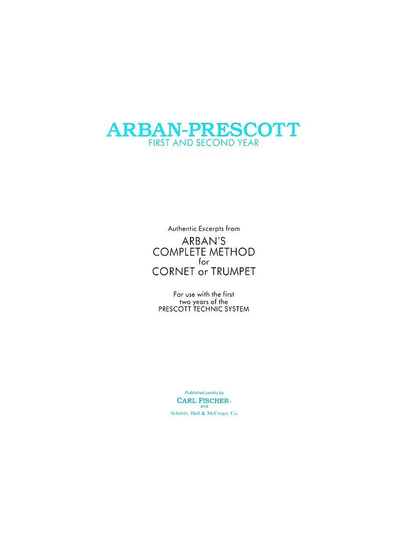 First And Second Year for Trumpet (From Arban)
