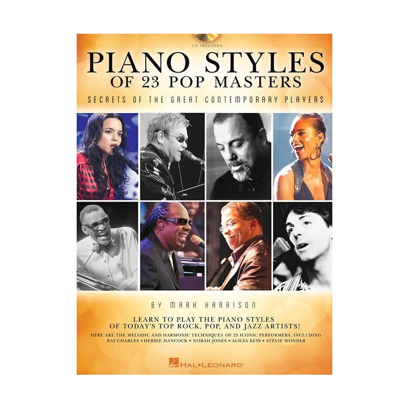 Piano Styles of 23 Pop Masters (book/CD)