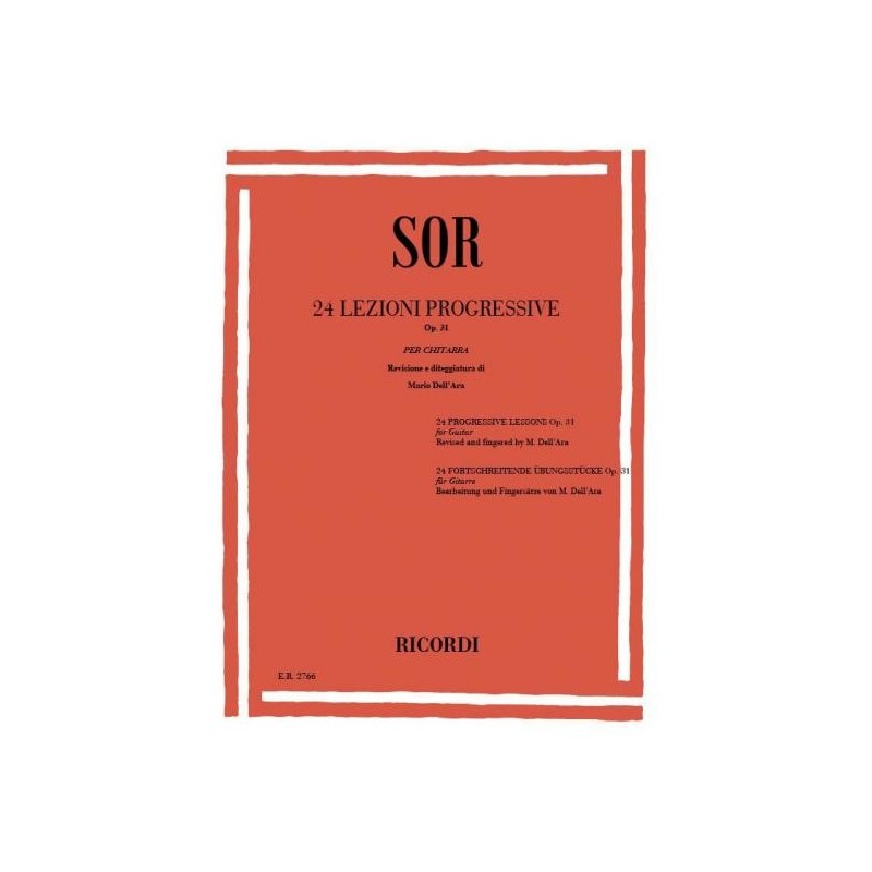 Sor - 24 Lezioni progressive per chitarra