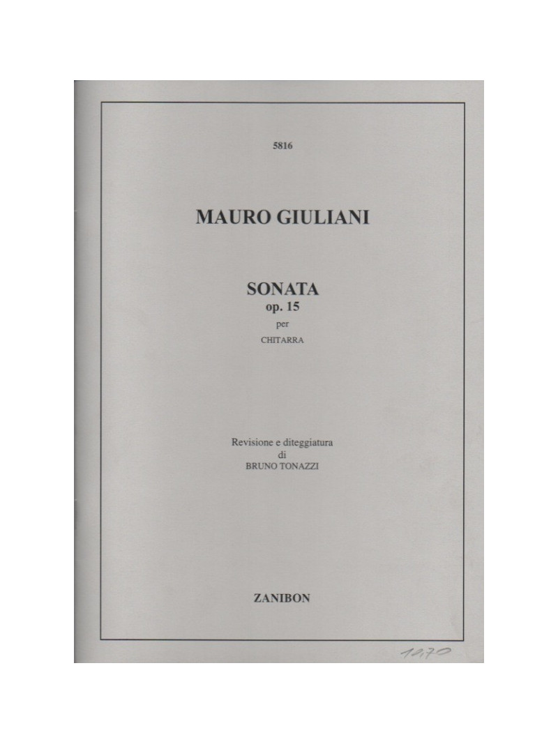 Sonata Op 15 per chitarra