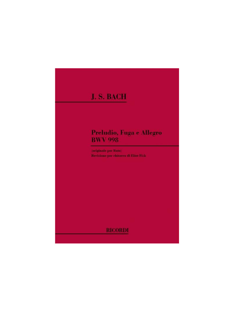 Preludio, Fuga e Allegro BWV 998