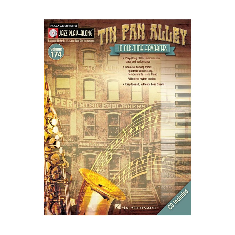 Jazz Play-Along Volume 174: Tin Pan Alley (book/CD)