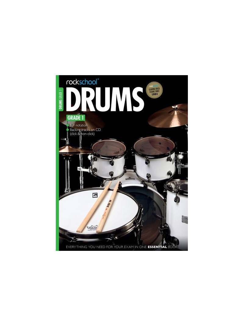 RockSchool Drums: Grade 1 - 2012-2018 (book/CD)
