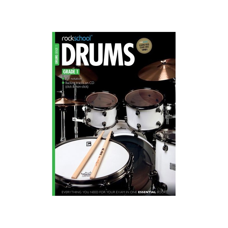 RockSchool Drums: Grade 1 - 2012-2018 (book/CD)