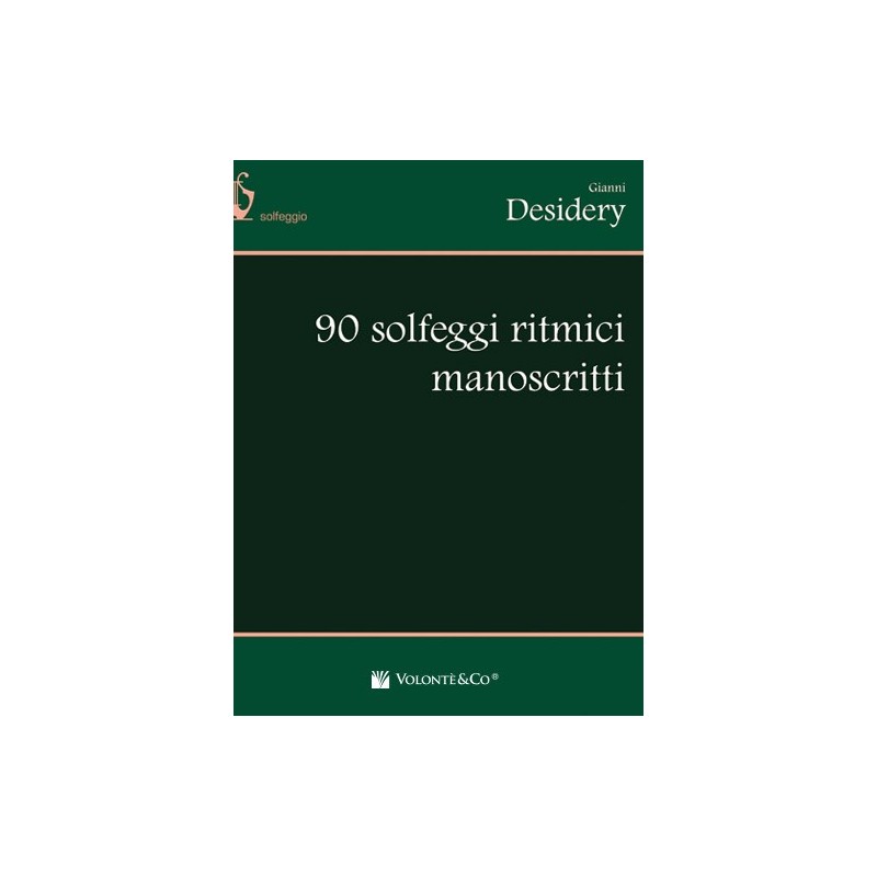 90 Solfeggi Ritmici Manoscritti