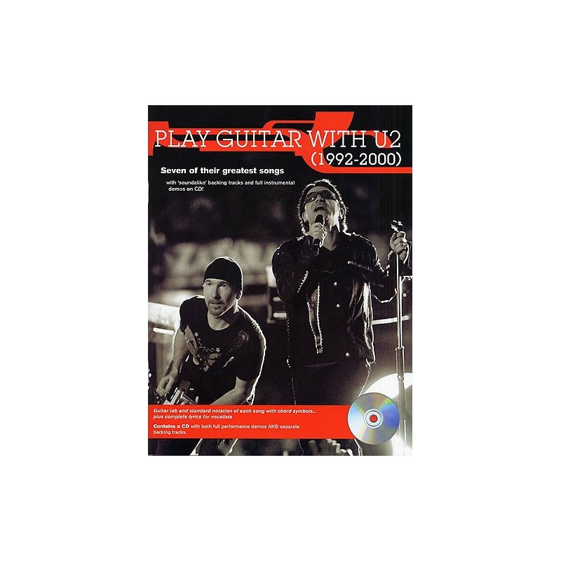 Play Guitar with U2: 1992-2000 (book/CD)