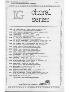 My True Love (Choral SATB)