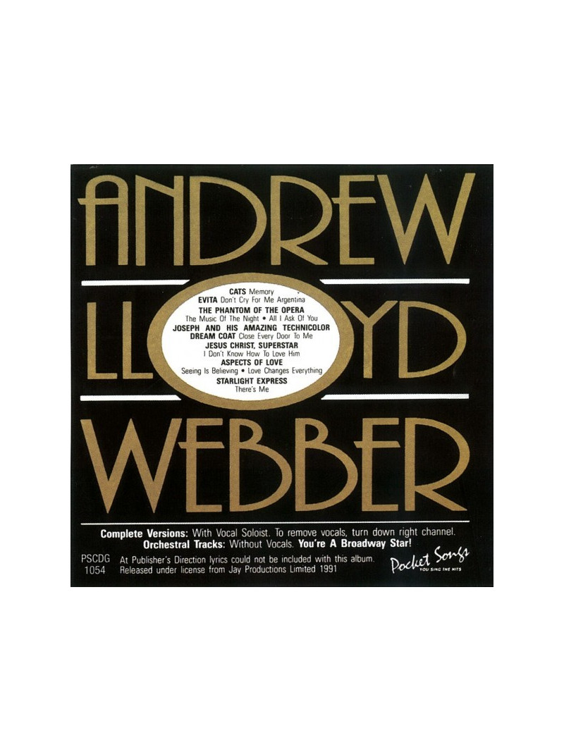 You Sing the Hits of Andrew Lloyd Webber (CD Sing-along)