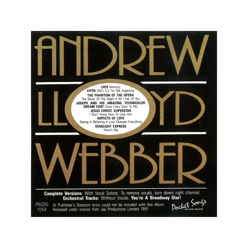 You Sing the Hits of Andrew Lloyd Webber (CD Sing-along)
