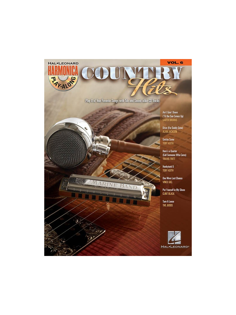 Country Hits: Harmonica Play-Along Volume 6 (book/CD)