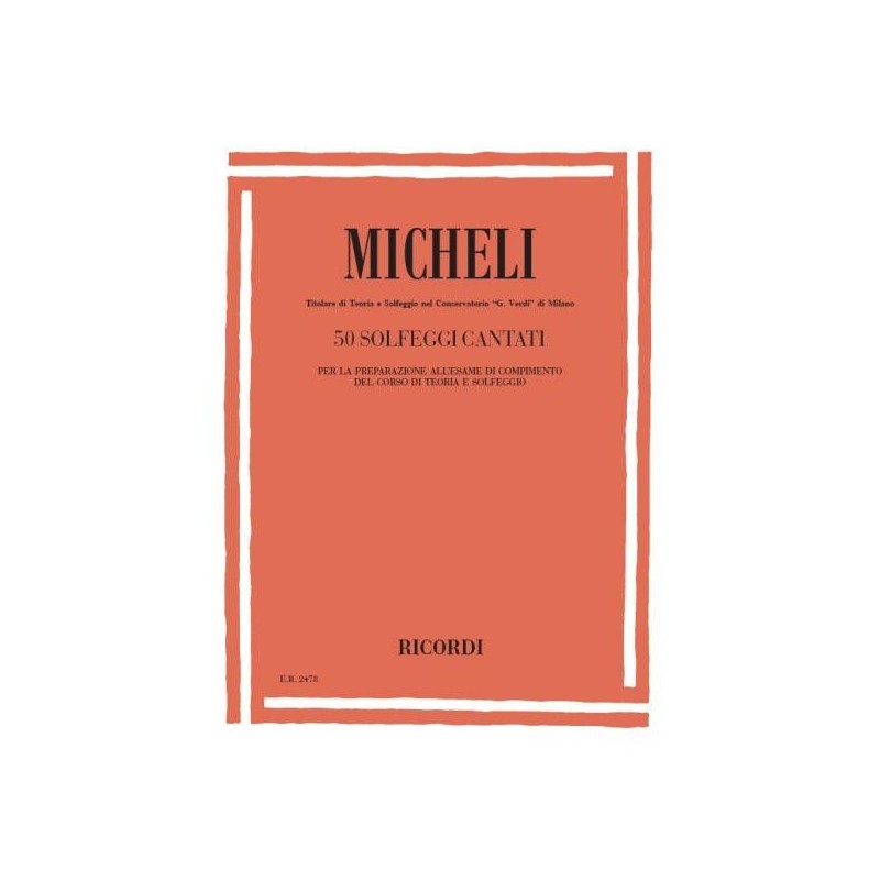 Micheli - 50 solfeggi cantati