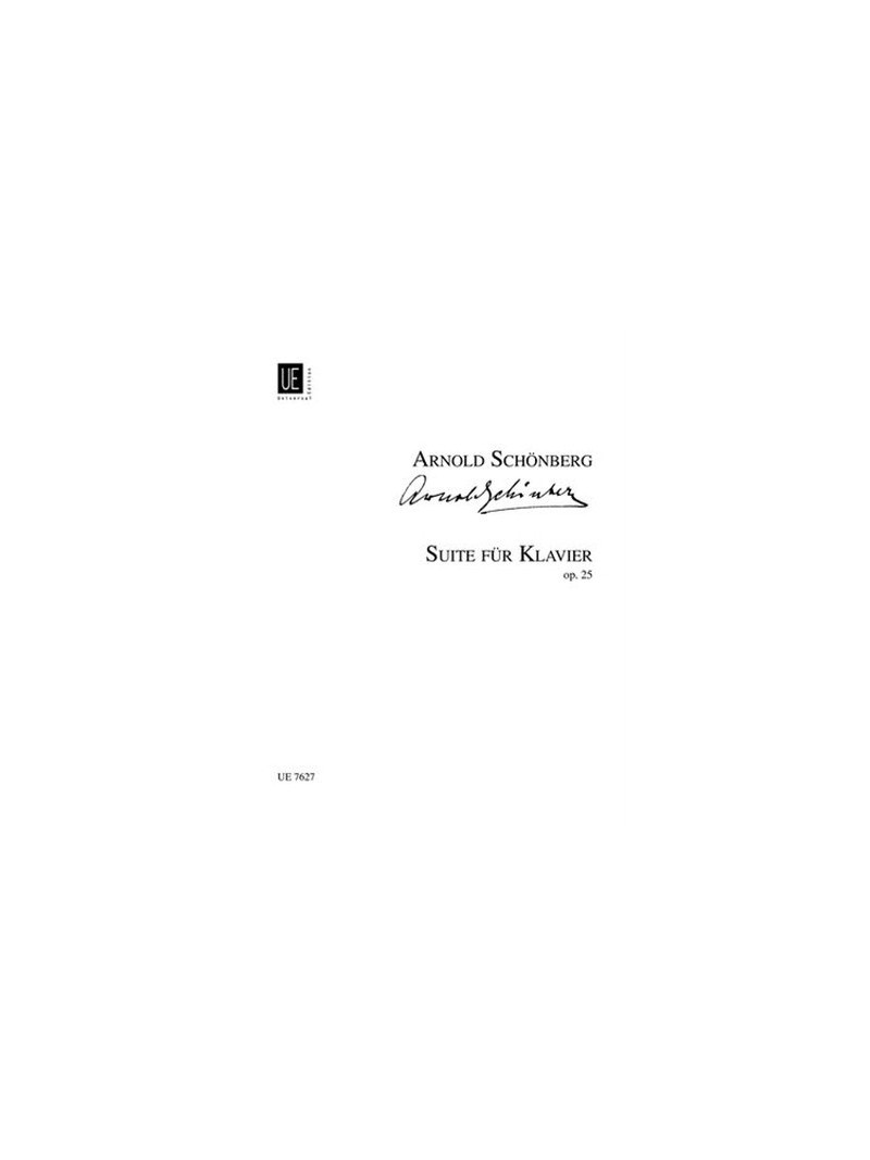 Arnold Schoenberg - Suite fur Klavier, op. 25