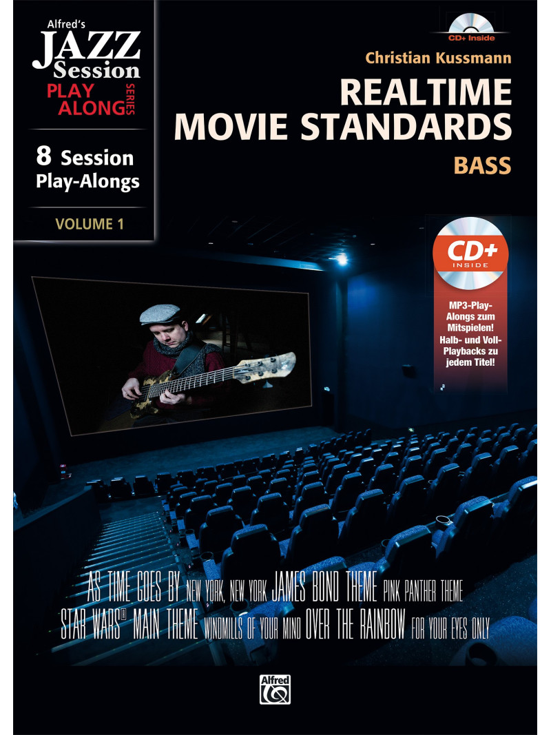Realtime Movie Standards Bass (book/CD MP3)