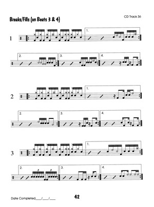 Funky Beats & Breaks For Drumset (Online Audio)