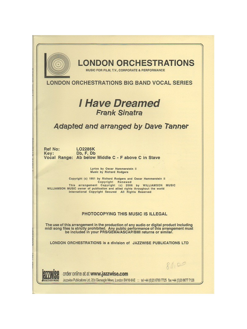 I Have Dreamed