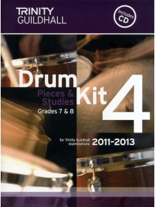 Trinity Guildhall: Drum Kit 4 - Grade 7/8 Pieces & Studies 2011 - 2013 (book/CD)