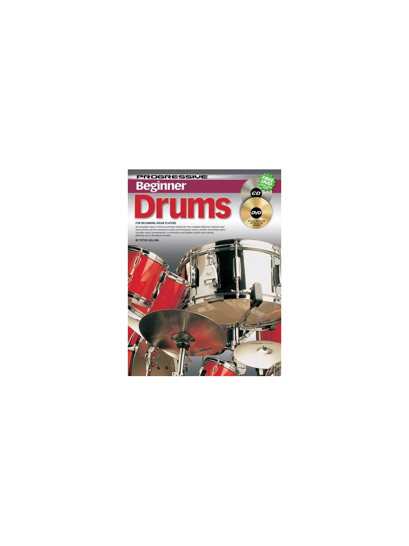 Progressive Beginner Drums (book/CD/DVD)