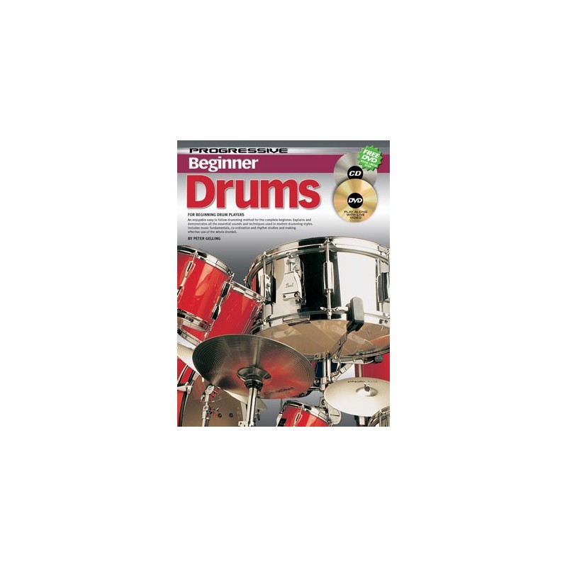 Progressive Beginner Drums (book/CD/DVD)