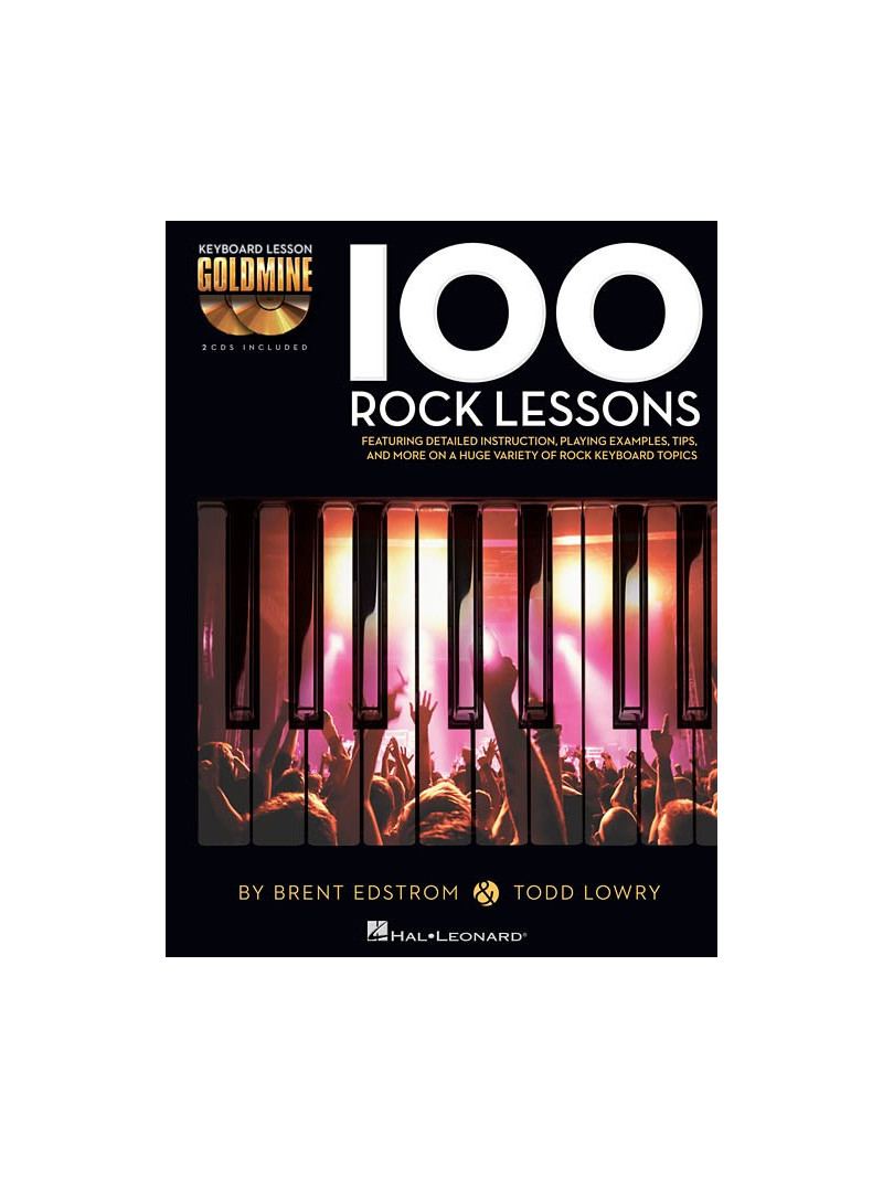 Goldmine : 100 Rock Lessons - Keyboard (book/2 CD)