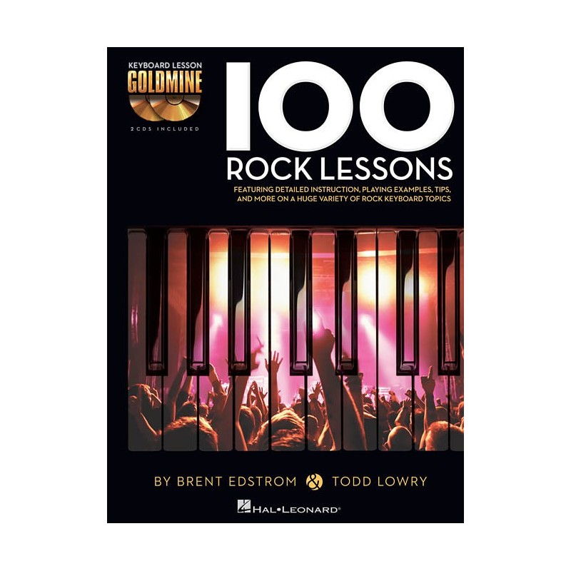 Goldmine : 100 Rock Lessons - Keyboard (book/2 CD)
