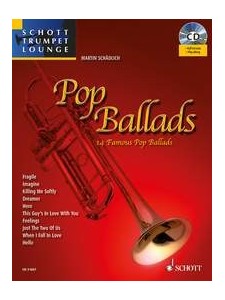 Pop Ballads for Trumpet (book/CD Play-Along)