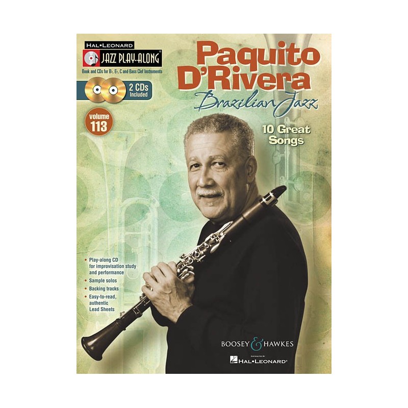 Jazz Play-Along Volume 113: Paquito D'Rivera – Brazilian Jazz (book/CD)