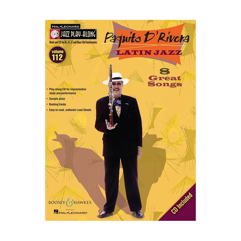 Jazz Play-Along Volume 112: Paquito D'Rivera – Latin Jazz (book/CD)