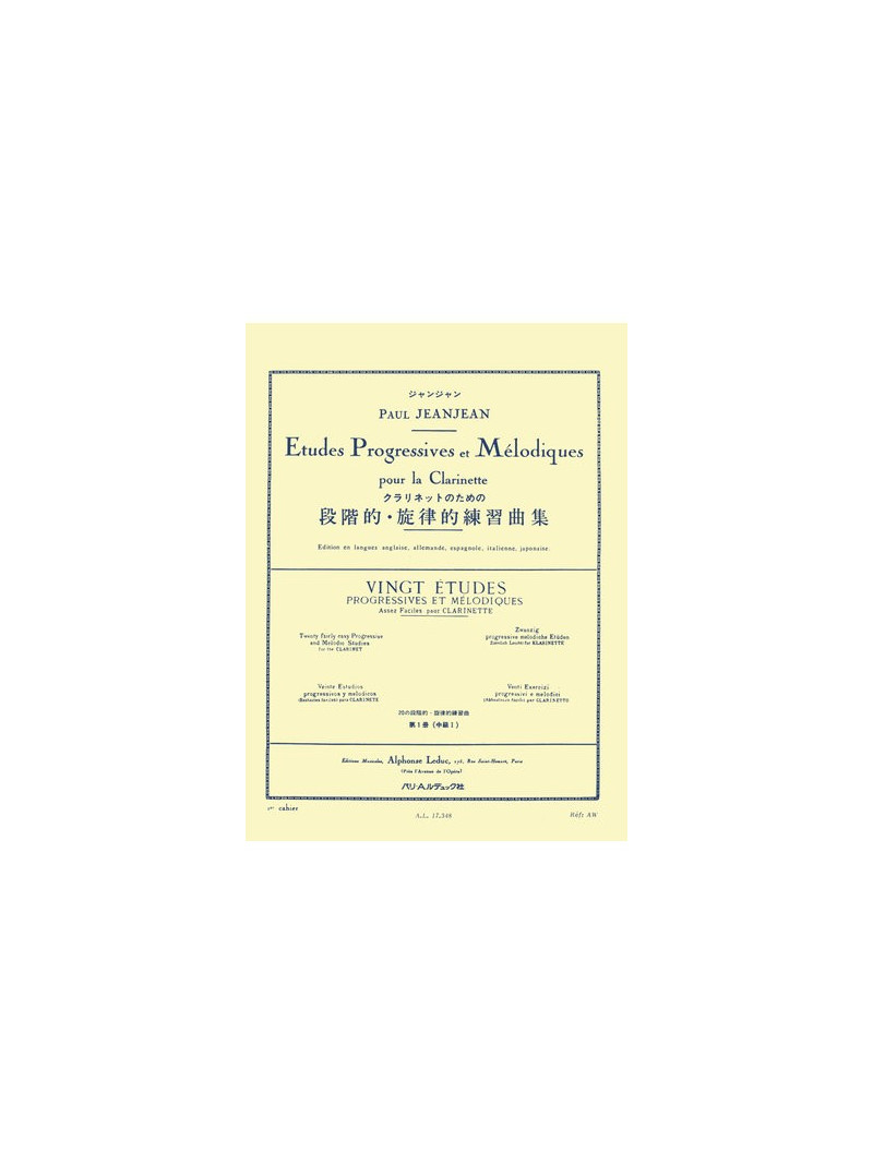 Etudes Progressives et Melodiques - Clarinette