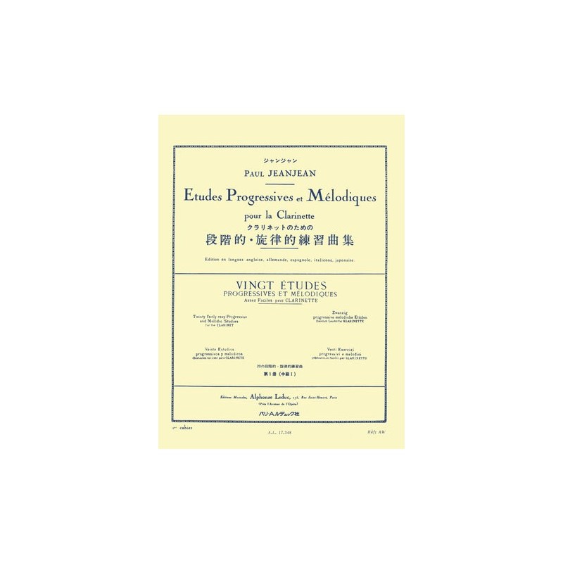 Etudes Progressives et Melodiques - Clarinette