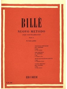 Bille' - Nuovo metodo per contrabbasso Parte I - 2° Corso