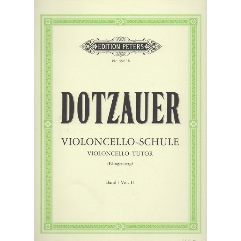 Dotzauer - Violoncello Tutor - Part II