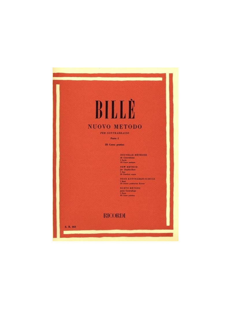 Bille' - Nuovo metodo per contrabbasso - 3° Corso