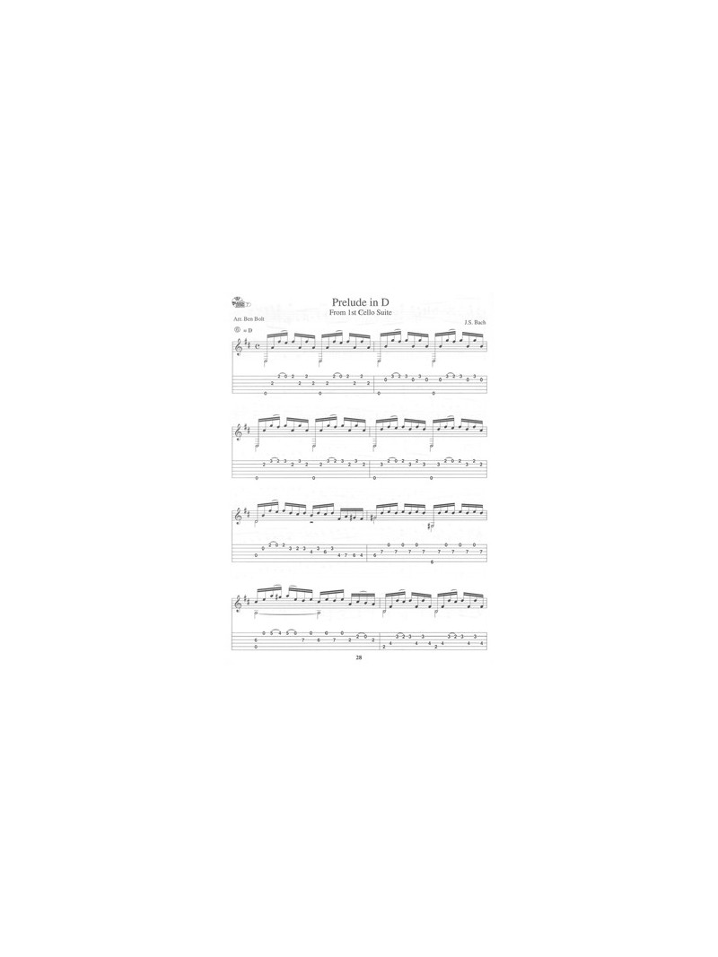 J. S. Bach For Acoustic Guitar (book/CD)