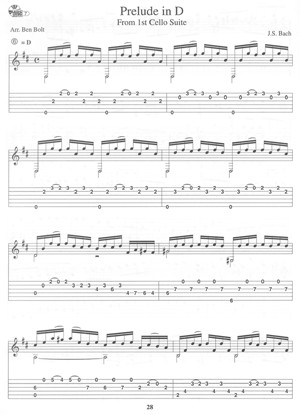 J. S. Bach For Acoustic Guitar (book/CD)