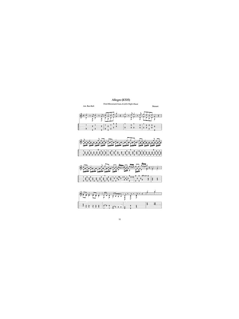 Mozart for Acoustic Guitar (book/CD)
